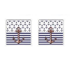 Anchor Background Design Cufflinks (square) by Vaneshart