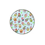 Cupcake Doodle Pattern Hat Clip Ball Marker (10 pack) Front