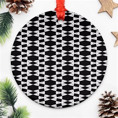 Geometric Round Ornament (two Sides) by Sparkle