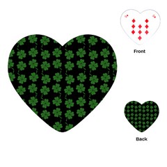 St Patricks Day Playing Cards Single Design (heart) by Valentinaart