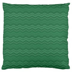 Digital Waves Large Flano Cushion Case (one Side) by Sparkle