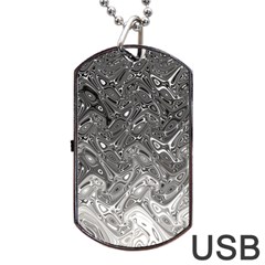 Grey Glow Cartisia Dog Tag Usb Flash (two Sides) by Sparkle