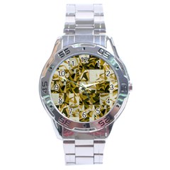 Array Random Gold Stainless Steel Analogue Watch by Sparkle