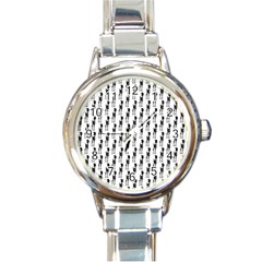 Shiny Knot Round Italian Charm Watch