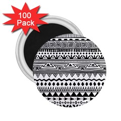 Boho Style Pattern 2 25  Magnets (100 Pack)  by Wegoenart