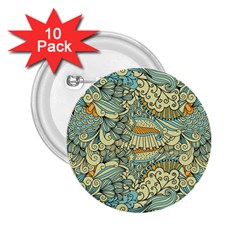 Light Colors Ethnic Decorative Pattern Batik 2 25  Buttons (10 Pack) 