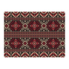 Ukrainian Folk Seamless Pattern Ornament Double Sided Flano Blanket (mini)  by Wegoenart