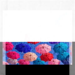 Rainbow Umbrella Rectangular Jigsaw Puzzl by Sparkle