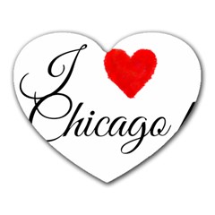 I Heart Chicago  Heart Mousepads by FunnyStatementsandSlogans