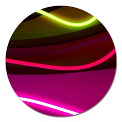 Neon Wonder Magnet 5  (round) by essentialimage