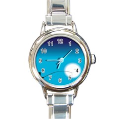 Fishing Round Italian Charm Watch by Sparkle