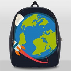 Spaceship Design School Bag (large) by Vaneshart