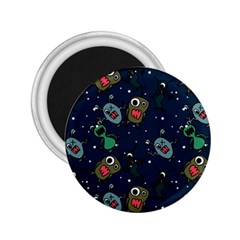 Monster Alien Pattern Seamless Background 2 25  Magnets by Vaneshart