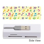 Seamless Pattern Musical Note Doodle Symbol Memory Card Reader (Stick) Front