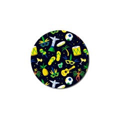 Seamless Brazilian Carnival Pattern With Musical Instruments Golf Ball Marker (10 Pack) by Vaneshart