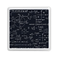 Mathematical Seamless Pattern With Geometric Shapes Formulas Memory Card Reader (square) by Vaneshart