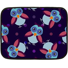 Owl Pattern Background Double Sided Fleece Blanket (mini)  by Vaneshart