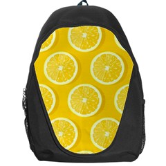 Lemon Fruits Slice Seamless Pattern Backpack Bag by Vaneshart