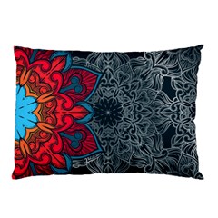 Abstract Decorative Background Ornament With Mosaic Elements Pillow Case by Vaneshart