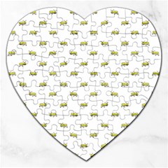 Ant Sketchy Comic Style Motif Pattern Jigsaw Puzzle (heart) by dflcprintsclothing