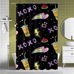 Cute Girl Things Seamless Background Shower Curtain 48  X 72  (small)  by Vaneshart