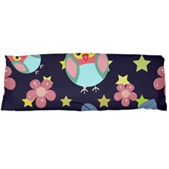 Owl Stars Pattern Background Body Pillow Case Dakimakura (two Sides)