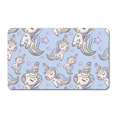 Pattern With Cute Unicorns Magnet (rectangular)