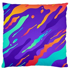 Multicolored Abstract Background Large Cushion Case (one Side)