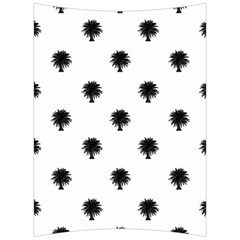 Black And White Tropical Print Pattern Back Support Cushion by dflcprintsclothing