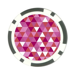 Lesbian Pride Alternating Triangles Poker Chip Card Guard (10 Pack) by VernenInk