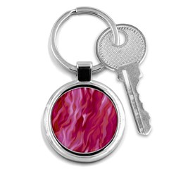 Lesbian Pride Abstract Smokey Shapes Key Chain (round) by VernenInk