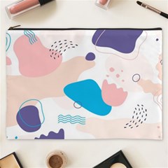 Hand Drawn Abstract Organic Shapes Background Cosmetic Bag (xxxl) by Vaneshart