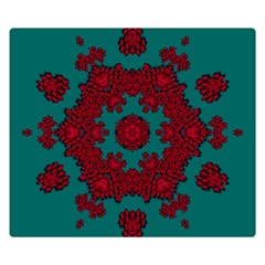 Cherry-blossom Mandala Of Sakura Branches Double Sided Flano Blanket (small)  by pepitasart