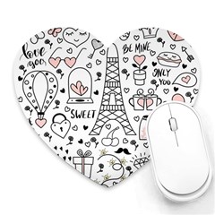 Big-collection-with-hand-drawn-objects-valentines-day Heart Mousepads