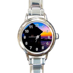 Ocean Dreaming Round Italian Charm Watch by essentialimage