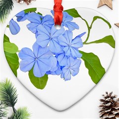 Botanical Floral Print Stylized Photo Ornament (heart) by dflcprintsclothing