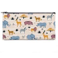 Wild Animals Seamless Pattern Pencil Case