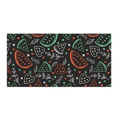 Seamless-vector-pattern-with-watermelons-mint -- Satin Wrap