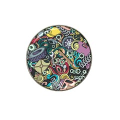 Cartoon-cute-doodles-hand-drawn-auto-service-seamless-pattern Hat Clip Ball Marker by Vaneshart