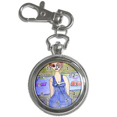 Swimmer By Pool Key Chain Watches by snowwhitegirl