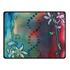 Flower Dna Double Sided Fleece Blanket (small)  by RobLilly