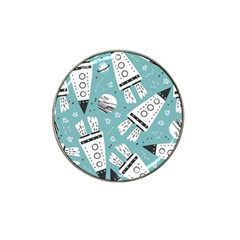 Cute Seamless Pattern With Rocket Planets Stars Hat Clip Ball Marker