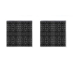 Black And White Ethnic Ornate Pattern Cufflinks (square)