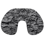 Black And White Texture Print Travel Neck Pillow Front