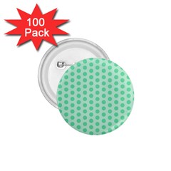 Polka Dots Mint Green, Pastel Colors, Retro, Vintage Pattern 1 75  Buttons (100 Pack)  by Casemiro