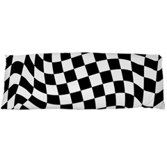 Weaving Racing Flag, Black And White Chess Pattern Body Pillow Case (dakimakura) by Casemiro