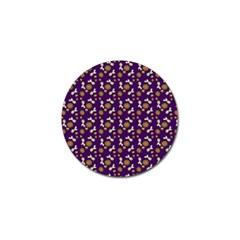 Clown Ghost Pattern Purple Golf Ball Marker by snowwhitegirl