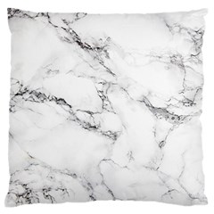 White Faux Marble Standard Flano Cushion Case (one Side) by Dushan