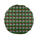 Comic Head Skull - Hat Red - Cartoon Skull Standard 15  Premium Round Cushions Front