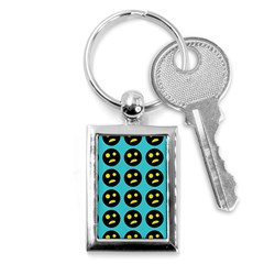 005 - Ugly Smiley With Horror Face - Scary Smiley Key Chain (rectangle) by DinzDas